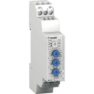 Crouzet Relais de contrôle sur/sous-tension 24 48 VAC/DC 1 inverseur gamme de mesure 65 260 VAC/DC 84872142 MUS260