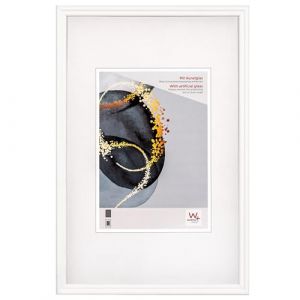 Walther Design Select HSX030W Cadre Photo en Bois avec Verre Synthétique, 20 x 30 cm, Blanc