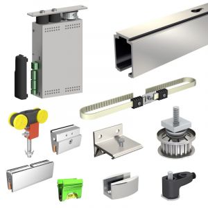 Slid'up by Mantion Pack motorisation SLID'UP M200 pour 2 portes coulissantes en verre - filaire