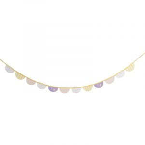 Amadeus Guirlande Fanions Mia 2,4 m&egrave;tres - D&eacute;cor&eacute; - Tissu