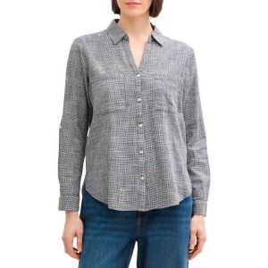 Tom Tailor 1035247 Blouse, 37495-midnight Navy Blue, 34 Femmes