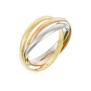 By Colette - Bague Trio or tricolore