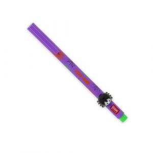 Legami Lovely Friends Coloré Halloween 2025 Stylo gel, Animal décoratif amovible et recombinable, Stylo rechargeable, Encre verte