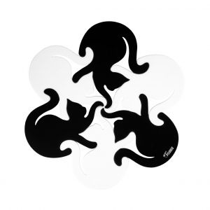 Dessous de plat - Entrechats Noir / Blanc - Pylones