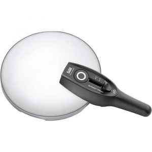 Gs1 data protected company 4004633000006 Silit Sicomatic Classic Couvercle de rechange pour autocuiseur 2,5 l, 18 cm, poign&eacute;e en plastique, 3 niveaux de cuisson, r&eacute;glage du niveau de cuisson &agrave; une