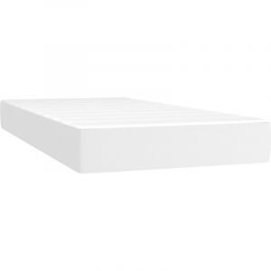 VidaXL Matelas à ressorts ensachés pour enfants 80x160 cm similicuir, meuble de chambre à coucher, matelas à ressorts, matelas de lit avec housse de fermeture éclair