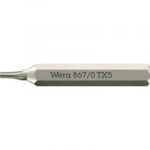 Wera 05058130001 867/0 Embouts Micro pour vis à empreinte TORX, TX 5 x 30 mm