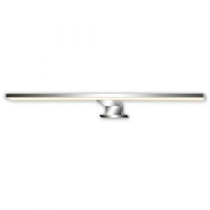 BRILONER - Lampe miroir salle de bain LED montage 2 en 1, IP44 protection contre les projections d’eau, lumière blanche chaude, applique miroir salle de bain, miroir lampe, 50 x 10,5 x 4 cm, chrome