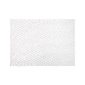 Olivier Desforges Tapis de bain en coton blanc 60 x 120 cm