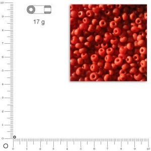 Rayher Perles de rocaille opaques - 2 mm - rouge