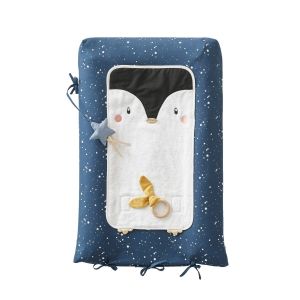 Image de Vertbaudet Matelas &agrave; langer + 2 tapis de change ETOILE POLAIRE bleu / multicolore TU