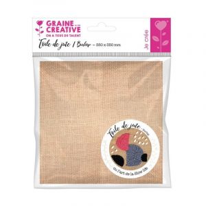 Graine Créative Toile de jute 35 x 35 cm