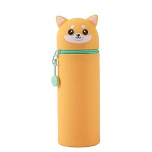 Trousse verticale Chien Shiba en silicone