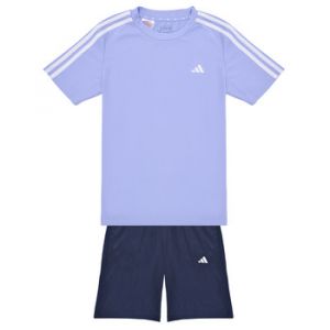 Adidas Ensembles de survêtement Train Essentials AEROREADY 3-Stripes Regular-Fit Training Set Bleu - Taille 11 / 12 ans,13 / 14 ans,5 / 6 ans,7 / 8 ans,9 / 10 ans,15 / 16 ans