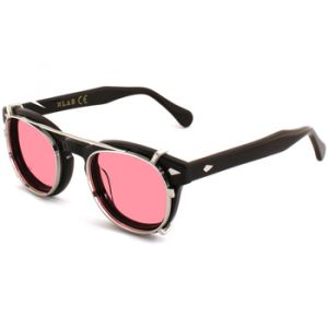 Xlab Unisex Clip-on 02 Argento/Rosa polarizzato per 8004 stile moscot calibro 48mm S'approvisionner Acétate Argent Rose Pantos Polarisé