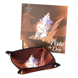 Piste de d&eacute;s Wogamat Ad&eacute;la&iuml;de Terre 21 x 21 cm