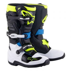 Image de Alpinestars Bottes cross Tech 7S noir/bleu/jaune fluo- 42