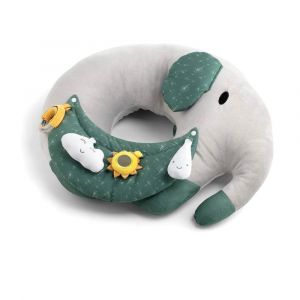 Coussin d'activités éléphant GRIS Maïka