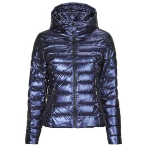 Morgan Doudoune m&eacute;tallis&eacute;e &agrave; capuche bleu femme - Taille 36