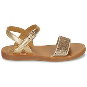Pom d'Api Sandales enfant PLAGETTE BUCKLE TAO Doré - Taille 24,25,26,27