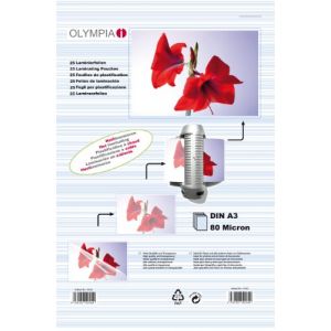 Image de Olympia 1x25 DIN A3 80 micron F. plastifiées