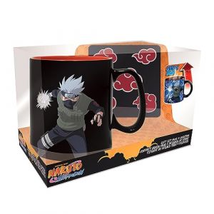 Abystyle NARUTO SHIPPUDEN Coffret Cadeau Mug thermo-réactif + Coaster Akatsuki