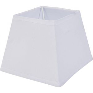 Ostaria Abat-jour - Carré - Blanc - Pour lampe - 15x15x12,5 cm - Culot E14