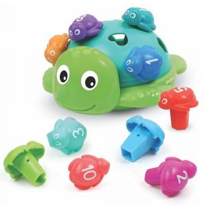 Learning Resources Seymour la Tortue des Formes à Compter, Jouet Éducatif pour Développer la Motricité Fine, Reconnaissance des Couleurs, Formes et des Chiffres, Bébés 18 Mois Garçon Fille 1 2 3 Ans