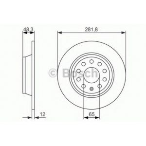 Bosch 2 Disques de frein 0986479247