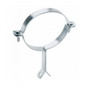 Index 100 colliers m&eacute;talliques lourds de descente de goutti&egrave;re &agrave; encastrer Zingu&eacute; D. 87 - 92 mm - ABDE090