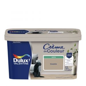 Dulux Valentine Peinture Crème De Couleur satin gazelle 2 5L