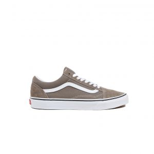 Vans Pour femme. Baskets en cuir Old Skool Colour Theory gris