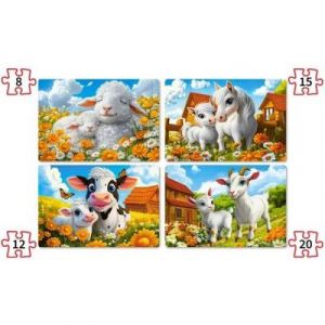 Castorland 4 puzzles : Aimer les animaux