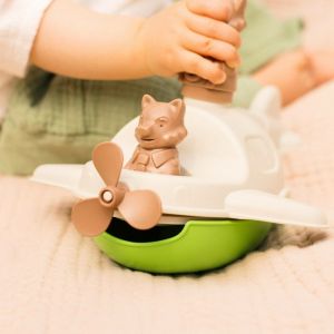 L'hydravion de bain mr renard, made in france en matière recyclée, cream