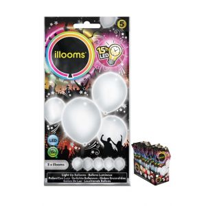 Image de SAC T DE 5 BALLONS LED BLANC