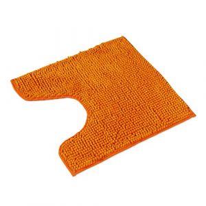 WohnDirect - Badteppich Badematte mit Ausschnitt PARIS Gelb Badematten 1 ct Orange (14.99 € / 1 ct)
