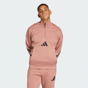Adidas Sweatshirt Z.N.E. Quarter-Zip rose noir - L
