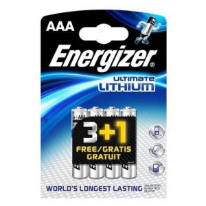 Image de Energizer 4 piles Lithium AAA LR03 Ultimate