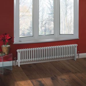 Hudson Reed Radiateur horizontal style fonte Windsor 30 cm x 150,8 cm x 5,5 cm