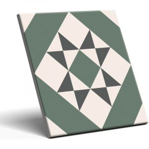 OLIVIA Carrelage Décoratif en Porcelaine Patchwork Victorien MELVIN 20x20 cm Qualité. ET