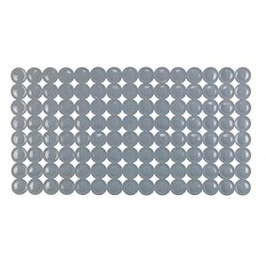 Image de Wenko Tapis de bain Belem, tapis de baignoire antidérapant avec ventouses, PVC, 67,5x36 cm, gris