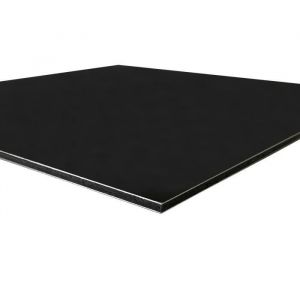 Panneau Composite Aluminium Couleur 3 mm - Plaque Aluminium Composite. Plaque Alu Couleur 3 mm. Composite Aluminium Couleur - Noir - 600 x 600 mm