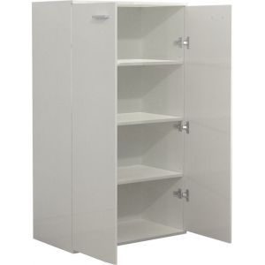 Armoire nursery - armoire de rangement pratique 120 cm de haut 4 compartiments de rangement