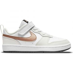 Nike Baskets Enfants Court Borough Low 2 Psv EU 29 1/2 White / Mtlc Red Bronze / Summit White