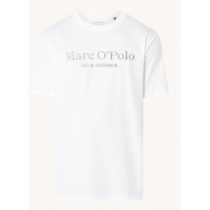 Marc O'Polo T-Shirt blanc naturel / marine - Couleur Blanc Naturel / Marine - Taille M