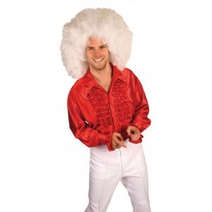 Chemise disco en satin (taille XXL)