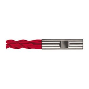 Guhring Fraise cylindrique universelle longue, 3 dents, 45° en carbure monobloc UF, Fire, &Oslash d1 - h10 : 7,0 mm, Long. totale l1 63 mm, Long. coupe l2 13 mm