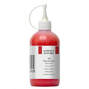 Lienzos Levante 0120522203 - Peinture Acrylique Estudio, Pot de 250 ML, Couleur : 203 Rouge primario