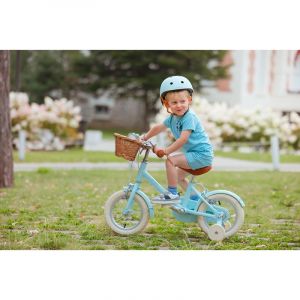 Vélo 12 pouces bleu turquoise pour enfant de 2-4 ans – Cadre léger