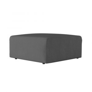 Loungitude Pouf en velours côtelé - Gris